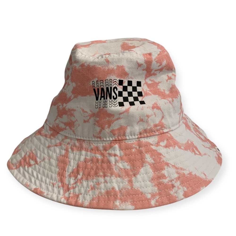 Vans, like new bucket hat, pink tie dye, size s/m